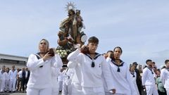 Un momento da procesi�n do s�bado na Illa