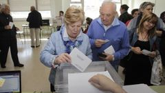 Votaciones en las elecciones municipales del 2015 en A Coru�a