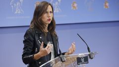 La secretaria general de Podemos, Ione Belarra.