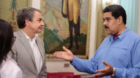 Zapatero y Maduro, en una reunin celebrada en el 2016