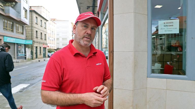 Jorge Villar, propietario de Telepizza en Ribeira