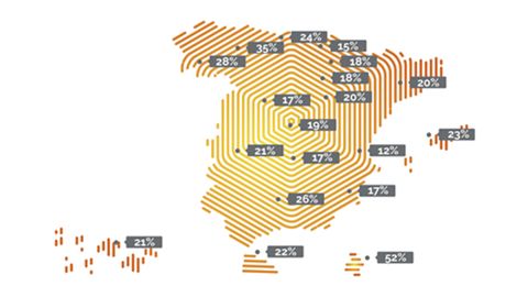 Mapa de veh�culos rechazados en la ITV