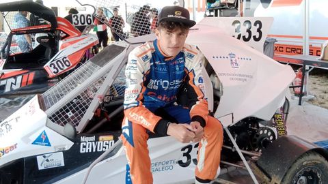 Miguel Gayoso en el campeonato europeo de Car Cross