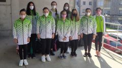 Equipo de nataci�n art�stica Sincro Ferrol