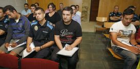 Sesenta agentes acudieron al acto en Exposaln�s. 