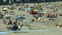 Playa de Santa Cristina, en Oleiros.