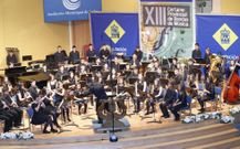 Imagen de una actuaci�n de la Banda de M�sica Xuvenil de Silleda el pasado a�o en la capital dezana.