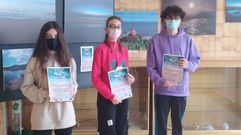 Ana Balseiro, Er�n Agust� e Izan Fra ganadores (Gerardo Garc�a no pudo acudir a la entrega de diplomas)