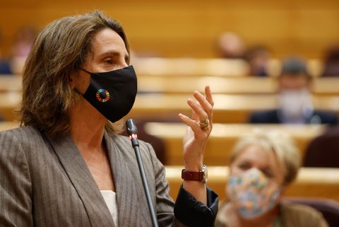 La ministra para la Transici�n Ecol�gica y el Reto Demogr�fico, Teresa Ribera