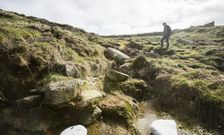 Ayer por la tarde se observaban perfectamente los estragos causados en la fuente. 