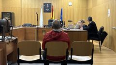 El acusado, durante el juicio en Ourense