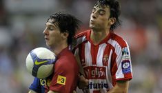 M�chel Madera y Leo Messi