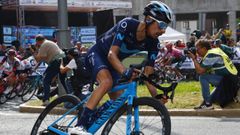 Ivan Sosa.Iv�n Sosa, ciclista del Movistar Team.