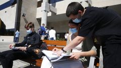 Los alumnos de Arousa se examinaron en Pontevedra
