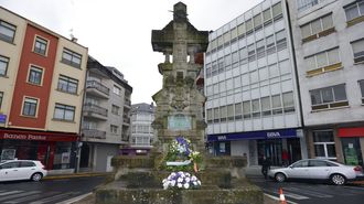 Monumento aos m�rtires de Carral, en imaxe de arquivo 
