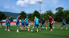 Entrenamiento de la selecci&oacute;n espa&ntilde;ola de f&uacute;tbol, antes del mundial