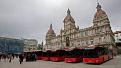 Ocho nuevos autobuses circular�n por A Coru�a