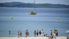 Playa de Silgar, en Sanxenxo, a la entrada de la r�a de Pontevedra