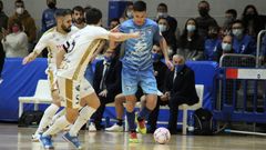 Imagen del partido entre el Pe��scola y el Noia Portus Apostoli