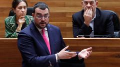 El presidente del Principado, Adri�n Barb�n, durante el Pleno de este mi�rcoles en la JGPA