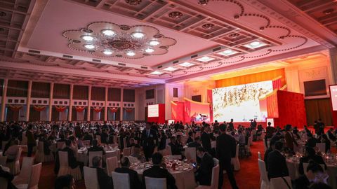 Recepci�n a las autoridades asistentes al 80� aniversario de la victoria de China ante Jap�n que supuso el fin de la Segunda Guerra Mundial