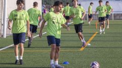 Un entrenamiento del Ordes.