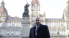 Jos� Manuel V�zquez Formo, maestre de la Orden de Caballeros de Mar�a Pita, en A Coru�a