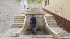 La Fonte Vella, en pleno centro de la localidad, est� estos d�as m�s transitada de lo habitual