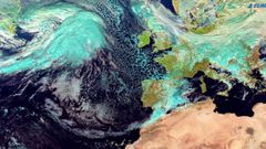 La borrasca que afecta hoy a Galicia llega desde Groenlandia