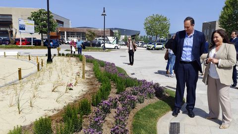Carlos Botana visit&oacute; las obras con Ana Ortiz