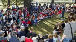 Anxo Moure se gan� a sus peque�os espectadores con unos relatos cargados de alegatos en defensa del medio ambiente. 