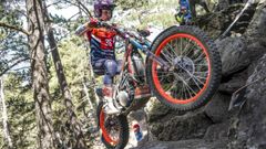 Marcelli durante el segundo d�a en el Gran Premio de Andorra de TrialGP