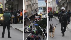 Un hombre dispara a�su expareja en una vivienda de O Grove