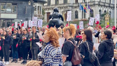 Una movilizaci�n de aut�nomos, hace unos d�as en Oviedo