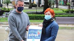 Rub�n Arroxo e Maite Ferreiro presentaron as actividades das Letras Galegas