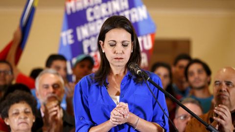 Maria Corina Machado, principal opositora venezolana, ha afirmado que su inhabilitacin se debe al miedo del gobierno a que tenga exito en las elecciones de Diciembre