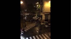 Pelea entre hinchas del Sevilla y el Manchester City�