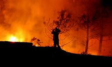Imagen dantesca de un incendio forestal ocurrido el a�o pasado en el municipio de A Guarda