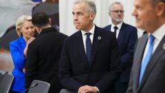  Mark Carney durante la reuni�n en Armenia