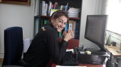 M�nica Guti�rrez, en su despacho de la comisar�a de Monforte, en una fotograf�a de marzo del 2021