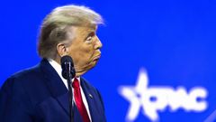 Donald Trump, durante su intervenci�n en la CPAC.
