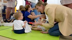 La conselleira Fabiola Garca, en la escuela infantil de O Ventorrillo