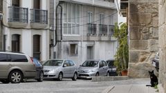 La calle Aduana, en Carril, en la que se acometer� un plan de humanizaci�n.