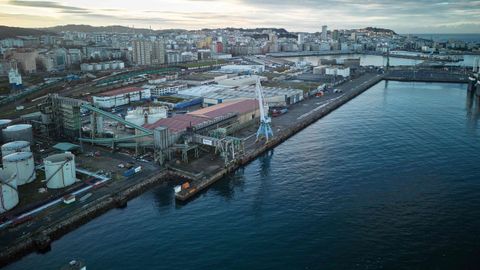 Vista del puerto corus.