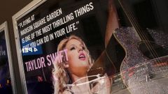Una imagen de Taylor Swift en Madison Square Garden.