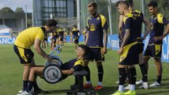 Entrenamiento del Deportivo en la pasada pretemporada