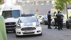 La Polic�a Local y la Nacional dieron apoyo a la Guardia Civil durante la intervenci�n de este lunes