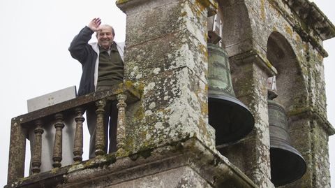 Jos Mara Lpez, campanero, fotografiado en el 2017