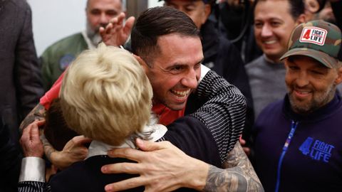La llegada de Santiago S�nchez Cogedor a Espa�a: �Ha sido muy duro�