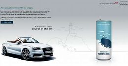 El Audi descapotable se anuncia con una referencia al aire �enlatado� de Fisterra.
